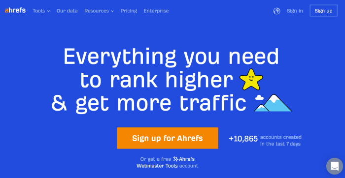 best-landing-page-ahrefs