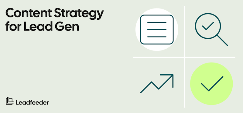 Lead generation content strategy header image