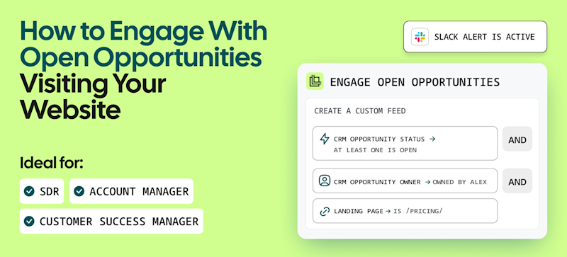 How to Engage With Open Opportunities Visiting Your Website