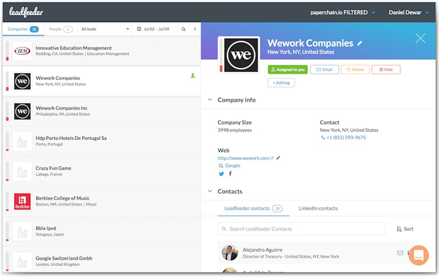 hubspot-sidekick-replacement-leadfeeder