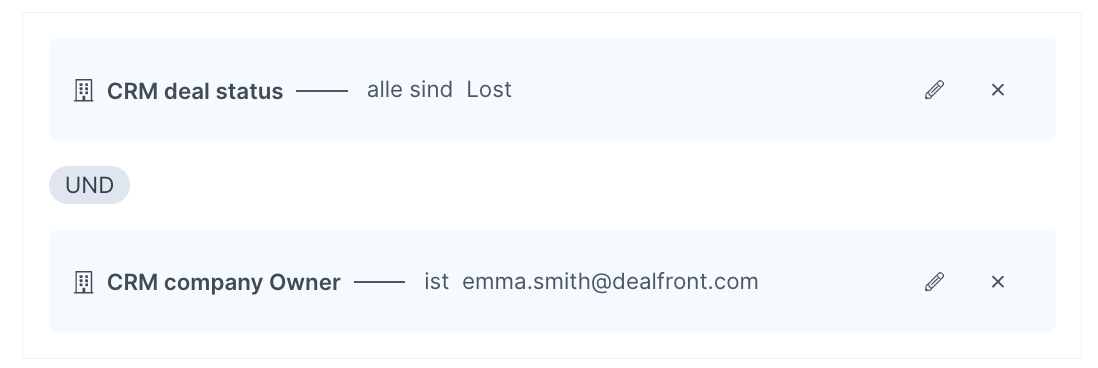 Verlorene Deals Filteroption in Leadfeeder