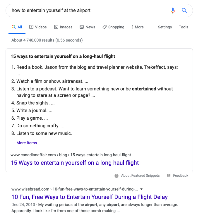 bert-content-creation-search-results