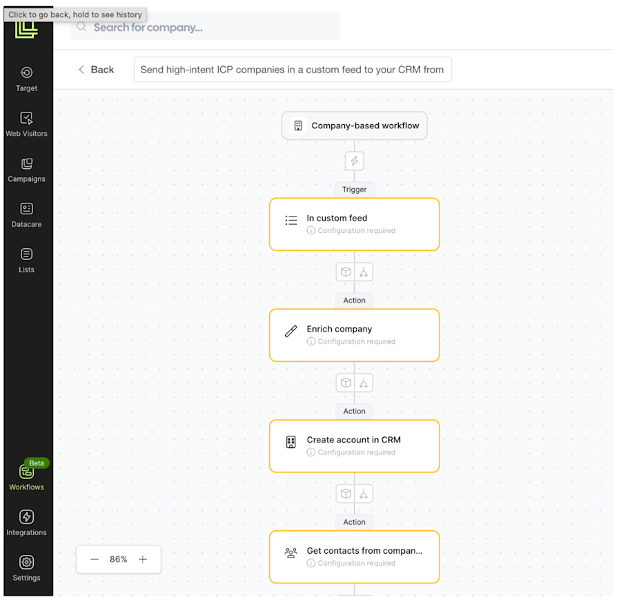 Step 6: Promote the motion to a Workflow