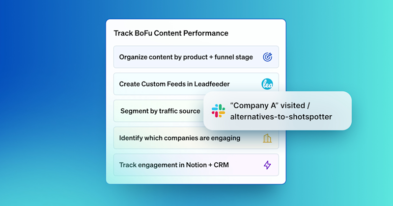 Learn how BOFU.ai tracks and attributes bottom-of-funnel content performance using Dealfront proving pipeline impact with precision.

