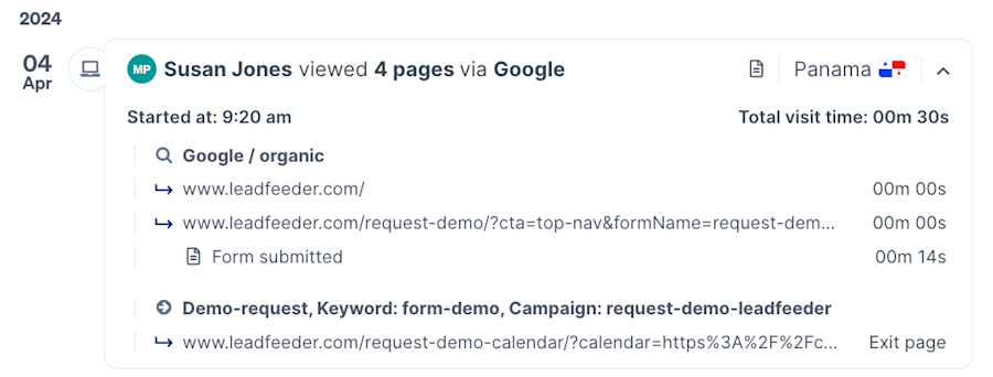 form-fill-activity-in-leadfeeder