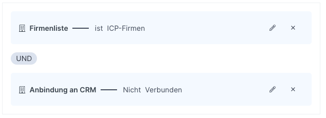 Setze einen Custom Feed in Leadfeeder für die ICP Firmen auf