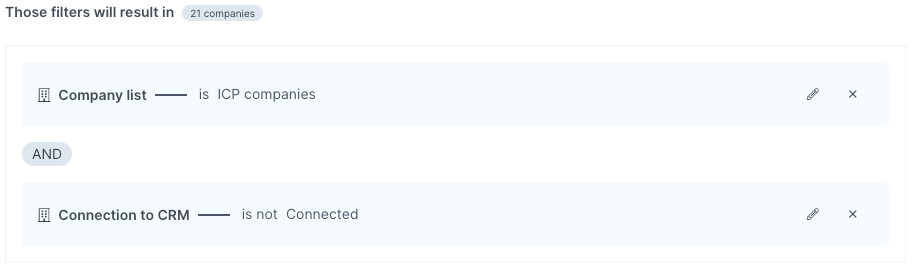 Set up custom feed in Leadfeeder to show selected companies