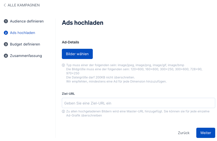 Wie Du Ads in Promote hochladen kannst