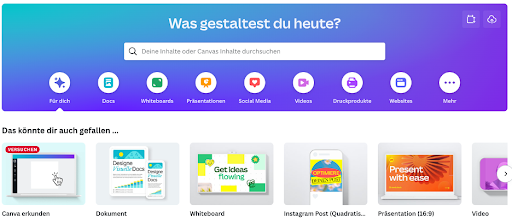 Canva als Beispiel von Product led growth Strategie