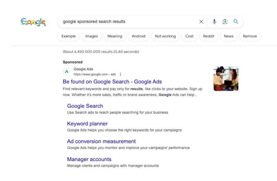 google-sponsored-search-results