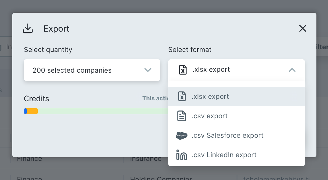 Exporting a list in Target