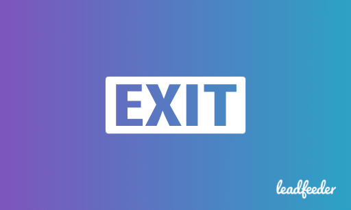Exit intent pop up for lead generation blog header image