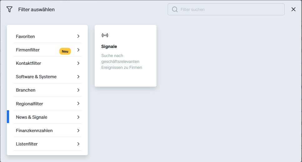 Signals in Dealfront Target