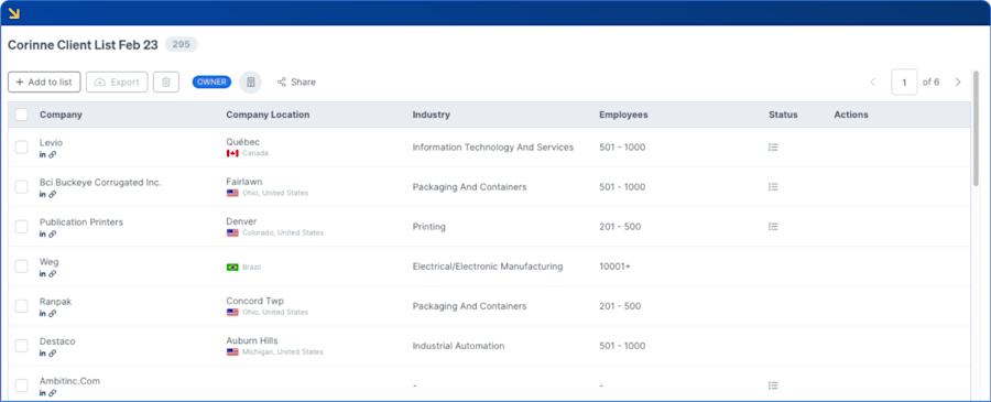 client-list-in-leadfeeder-dealfront