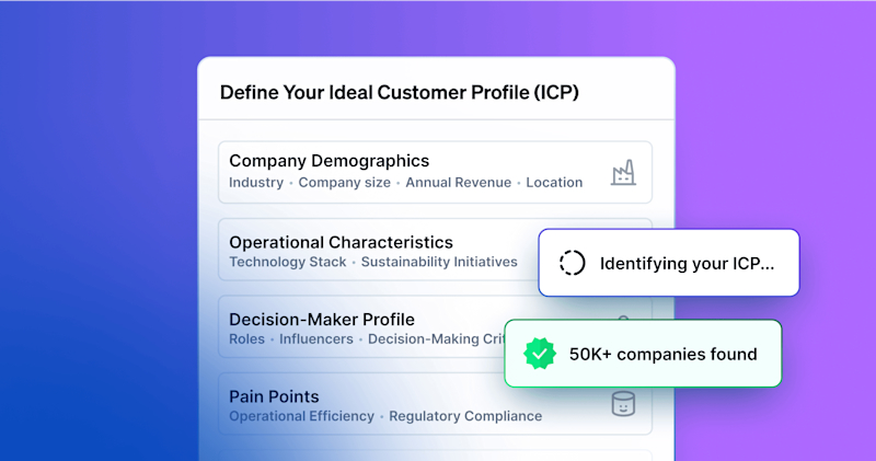 Define your ICP and find perfect-fit companies to target with Dealfront Play