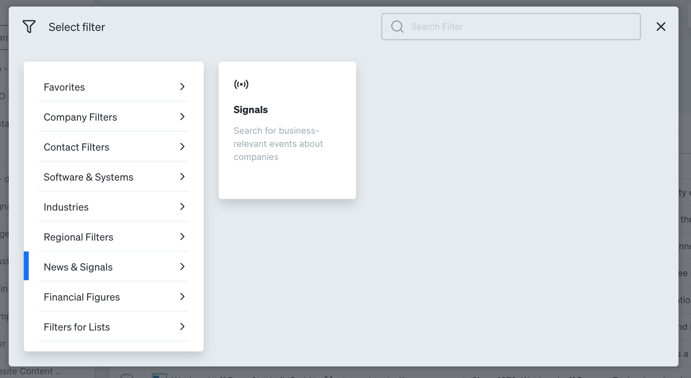 How to search for companies with expansion plans in Dealfront Target