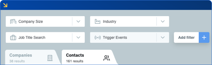 Find contacts in Dealfront Target