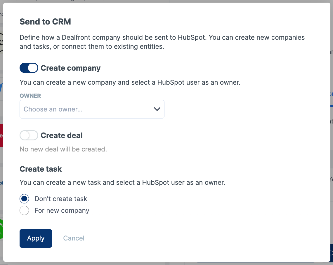 Setting up the Leadfeeder ‘send to CRM’ automation