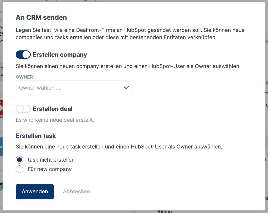 So richtest Du die Leadfeeder „An CRM senden“-Automatisierung ein