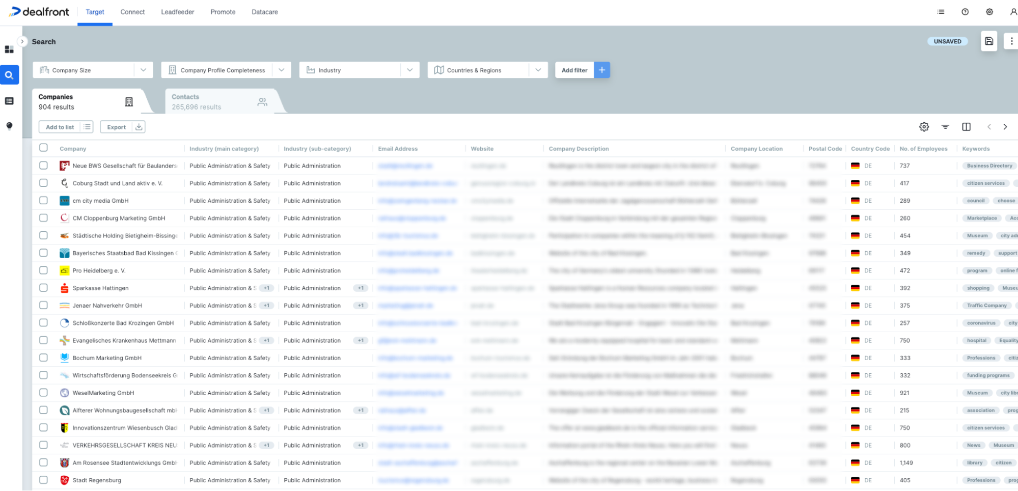 Search Query in Target for city council offices