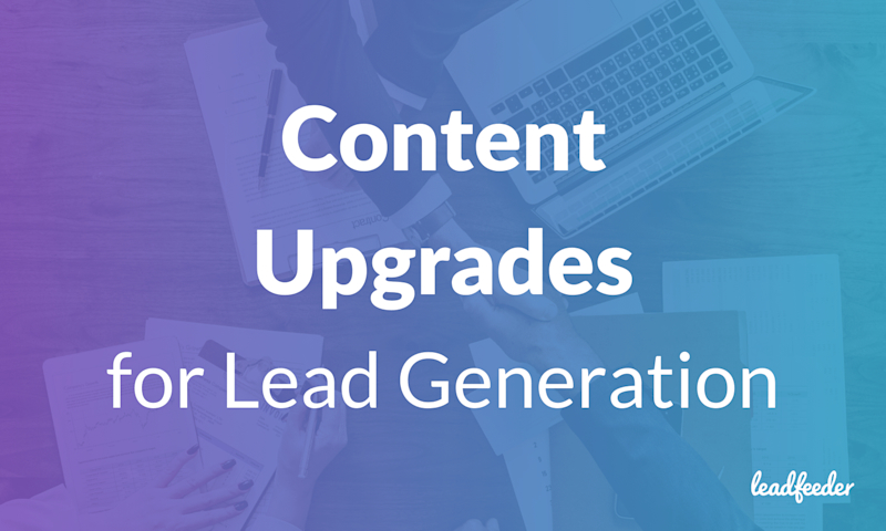 content upgrades for lead generation