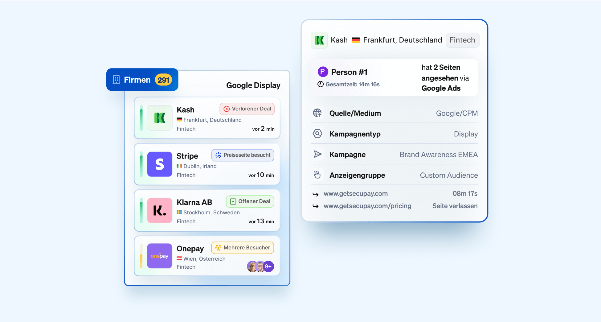 Tracking Awareness Kampagnen in Leadfeeder mit Google Ads Integration