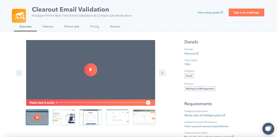 clearout-email-validation-hubspot-integration