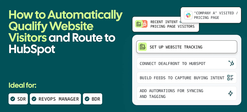 How to Automatically Qualify Website Visitors and Route to HubSpot