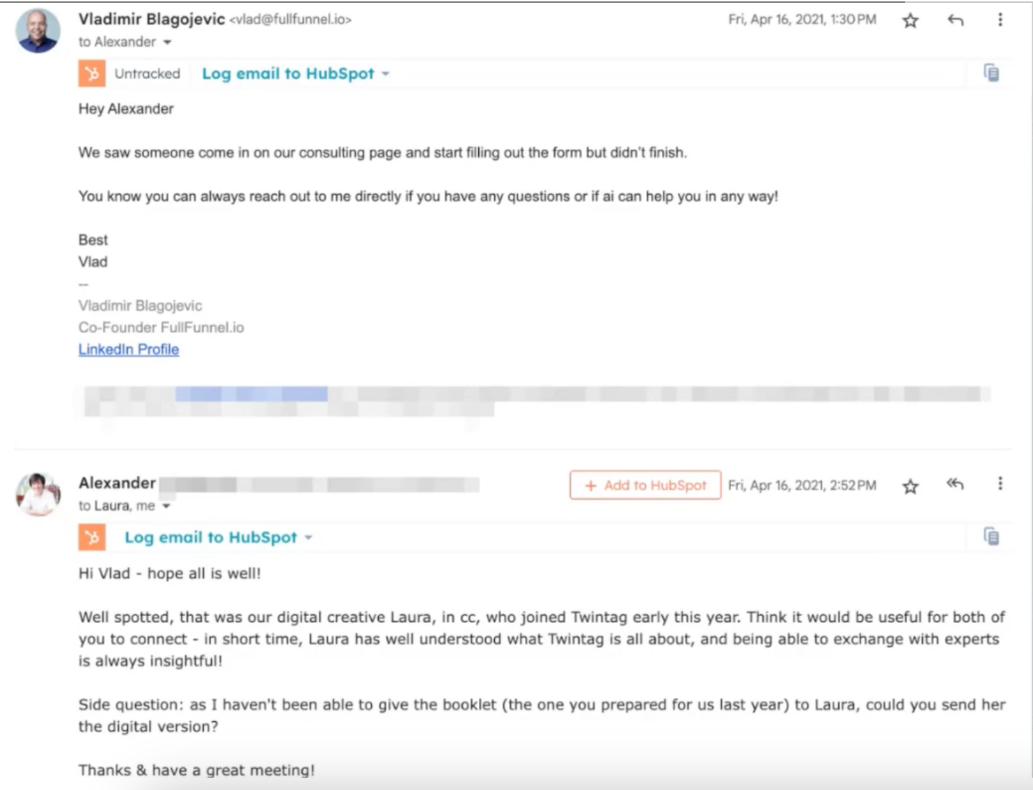 examples of an outreach template on linkedin