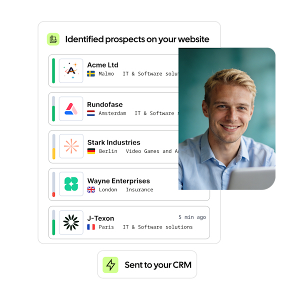 Idenitfy prospect on website