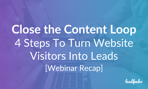 website visitors leads header
