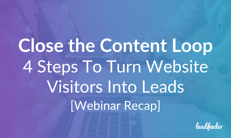 website visitors leads header