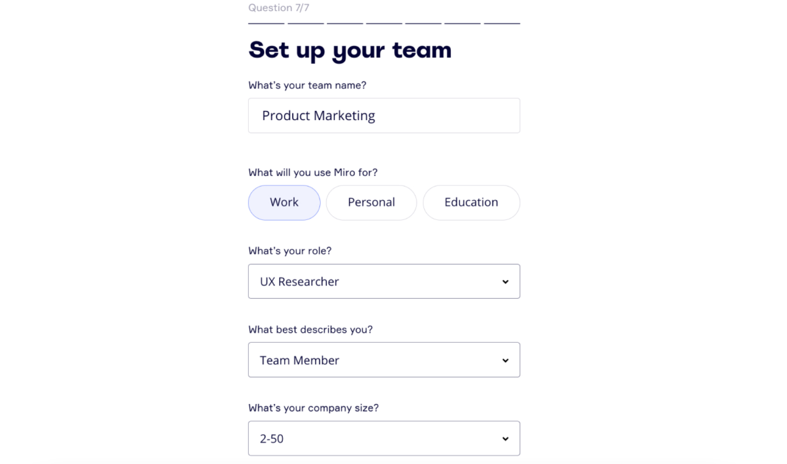 Growth Marketing Example Miro
