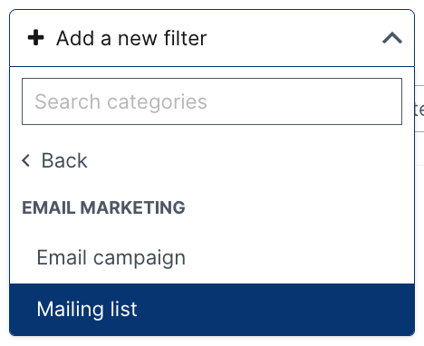 EMS Filters in Dealfront