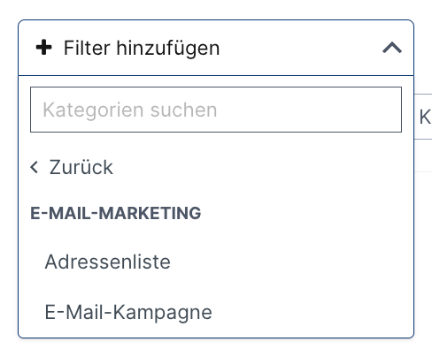 EMS Filter in Dealfront