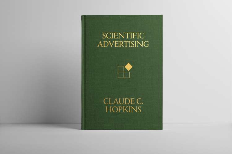 green book cover for Scientific Advertising by Claude C. Hopkins