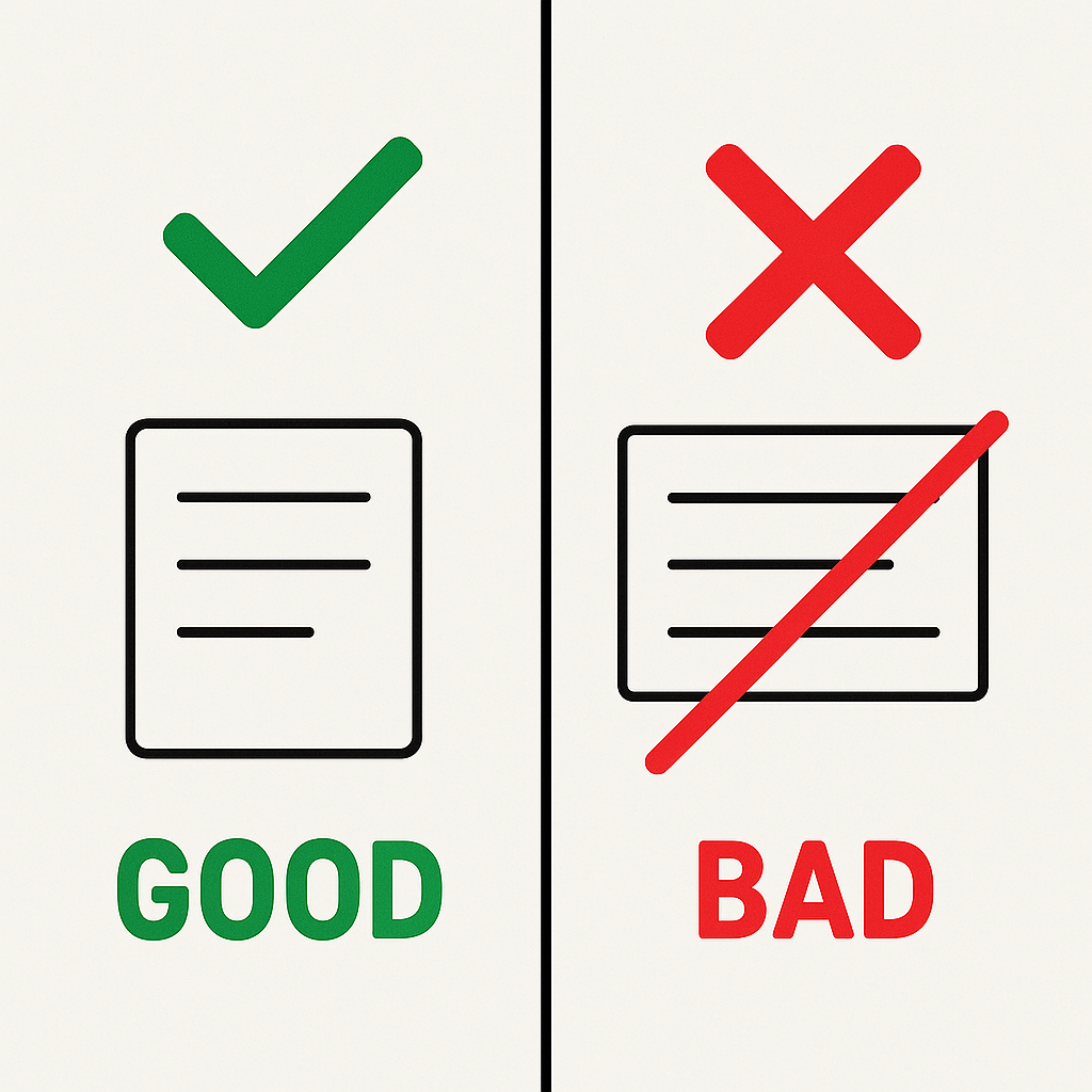 Good and bad