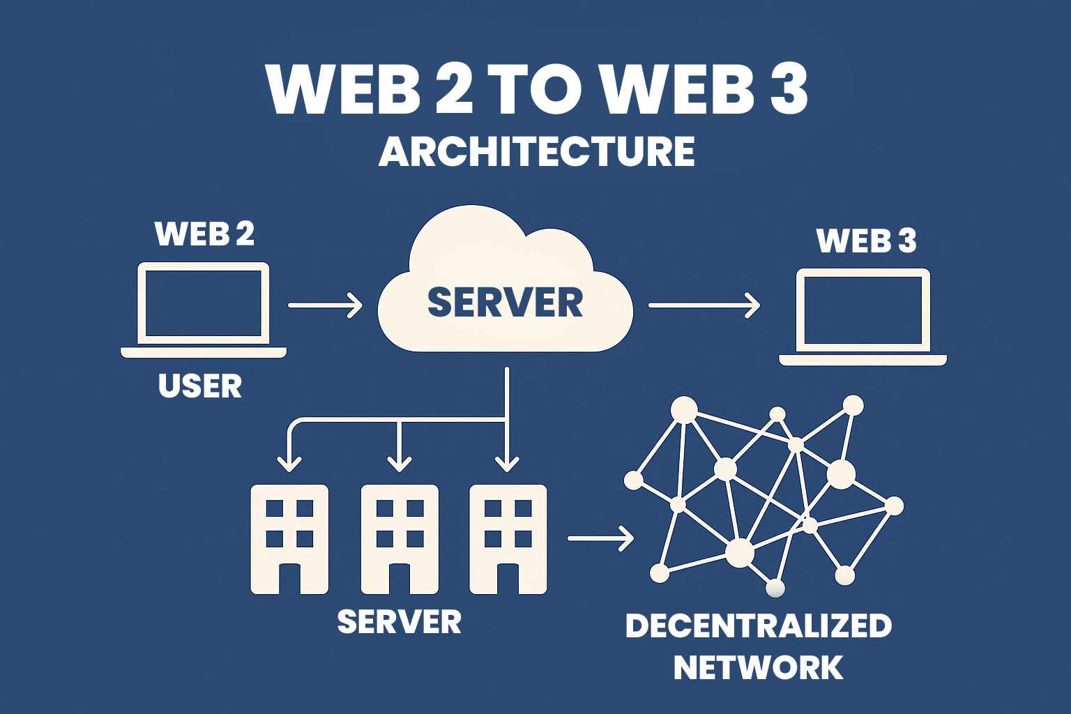 Web2 to Web3 architecture