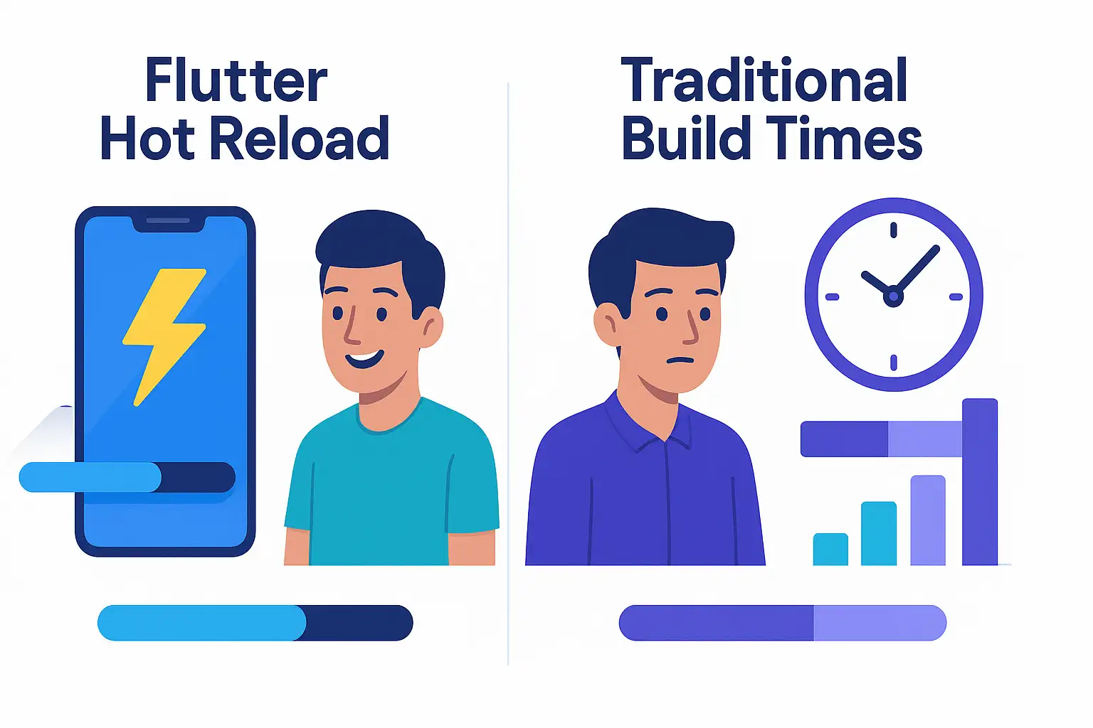 Flutters Hot Reload vs traditional build times