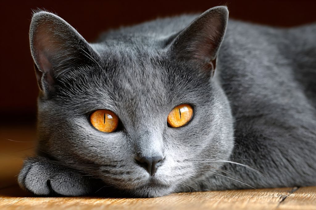 chartreux en gros plan