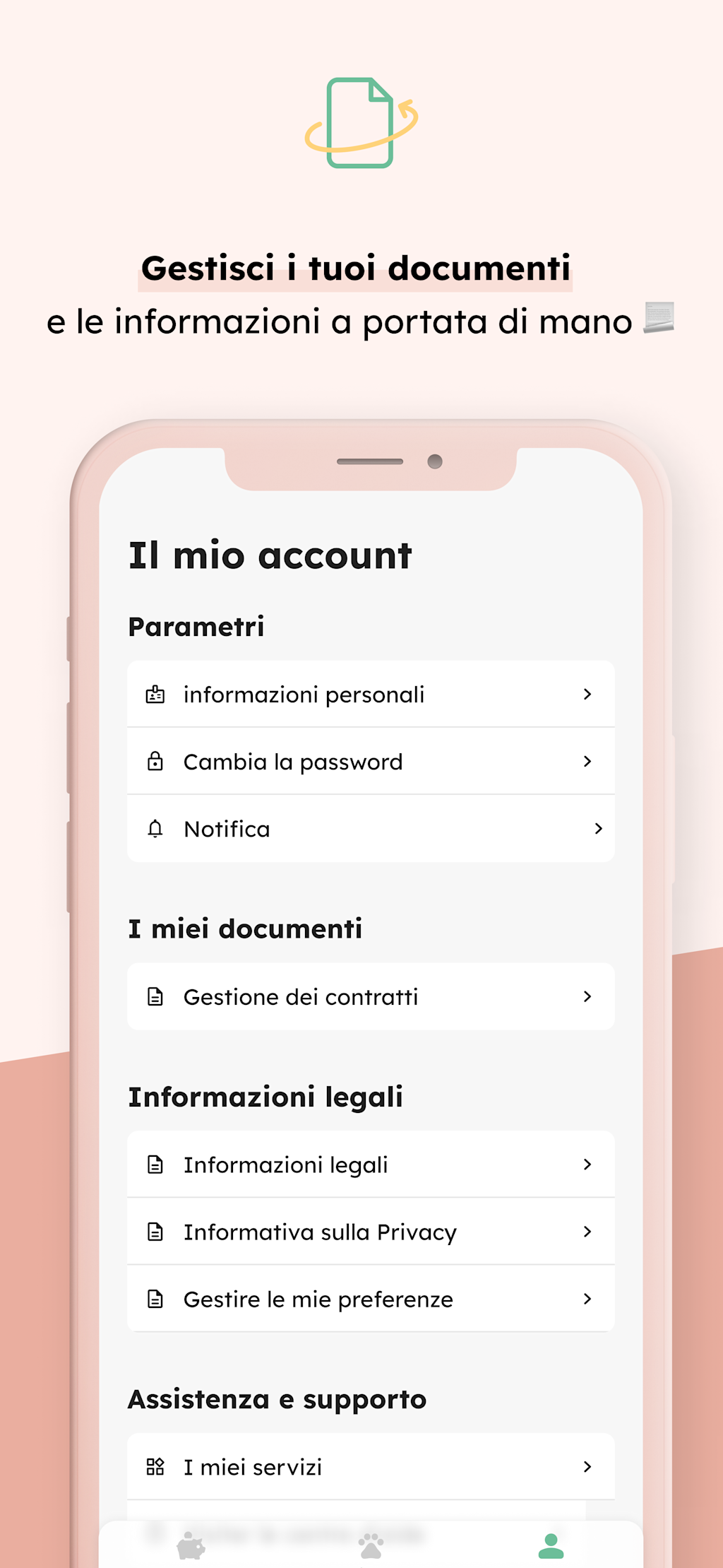 Il mio account