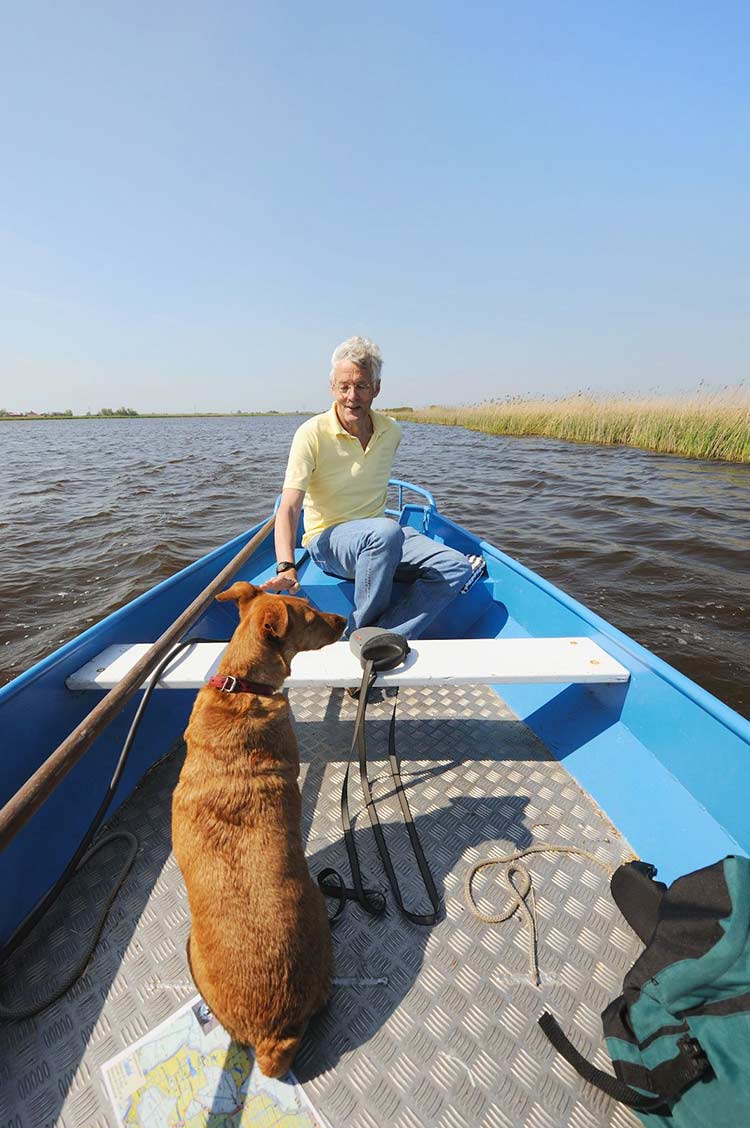 faire du bateau avec son chien