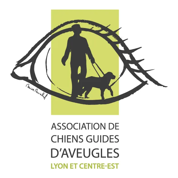 Logo de l’Association de chiens guides d’aveugles de Lyon et du Centre-Est