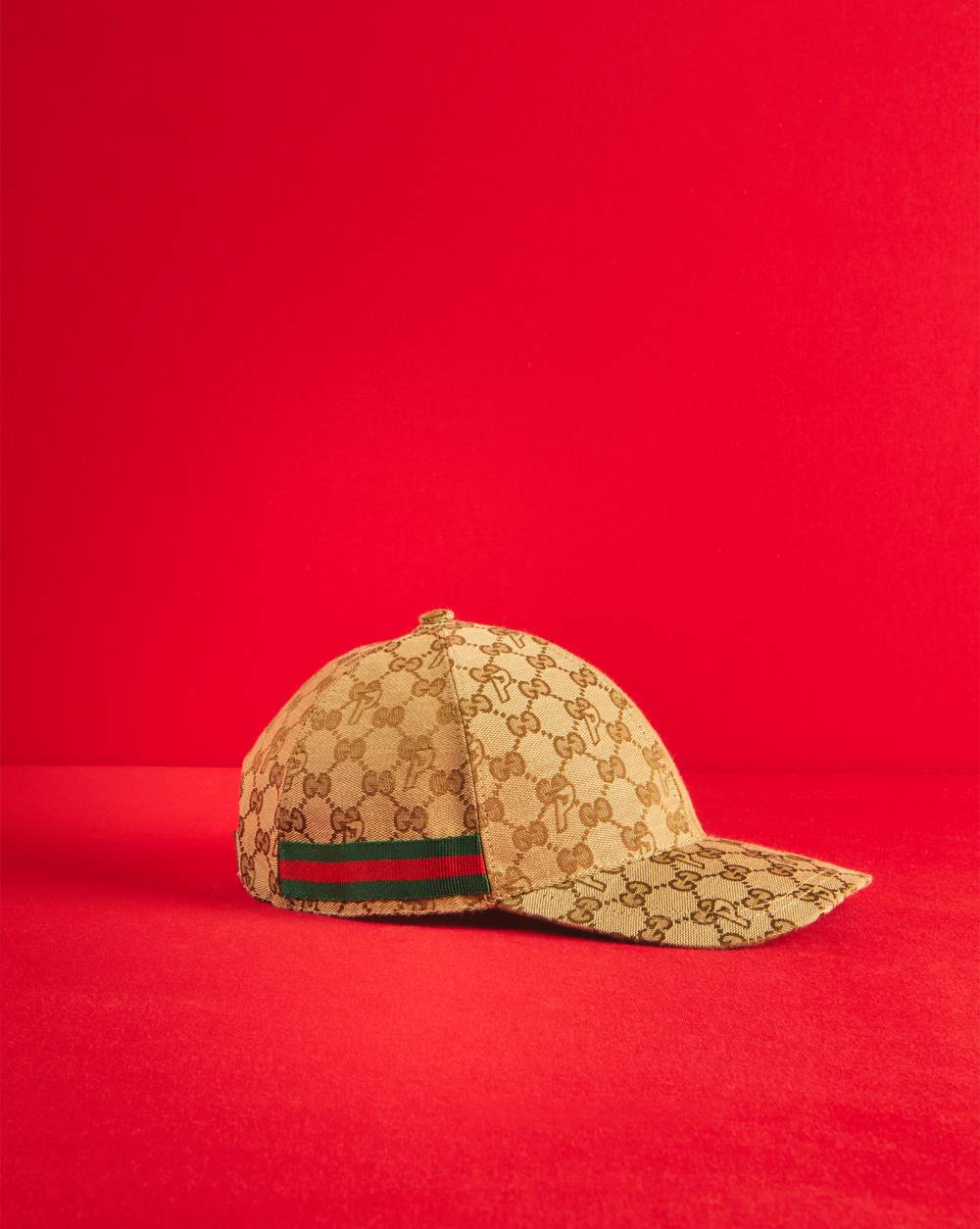 GG-P canvas baseball hat by Palace Gucci