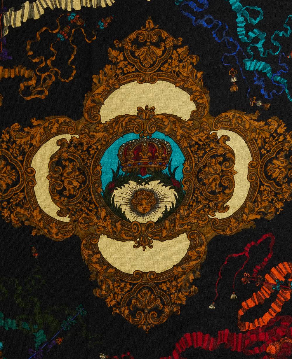 Vintage 'Re Sole' motif shawl, 1980s image #3
