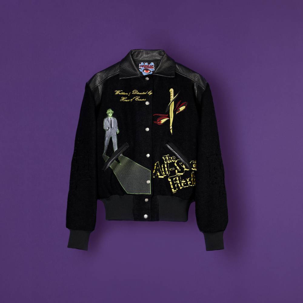Embroidered varsity jacket by House of Errors