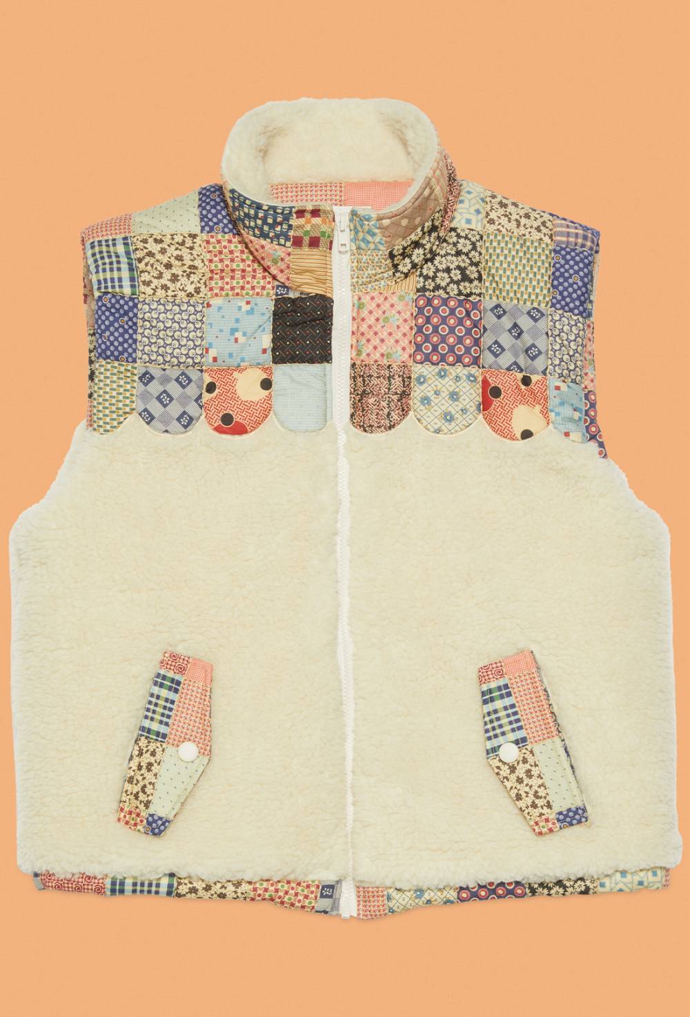 Val Chisone patchwork quilt vest by Sea image #1