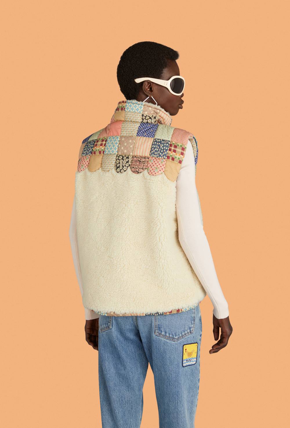 Val Chisone patchwork quilt vest by Sea image #4