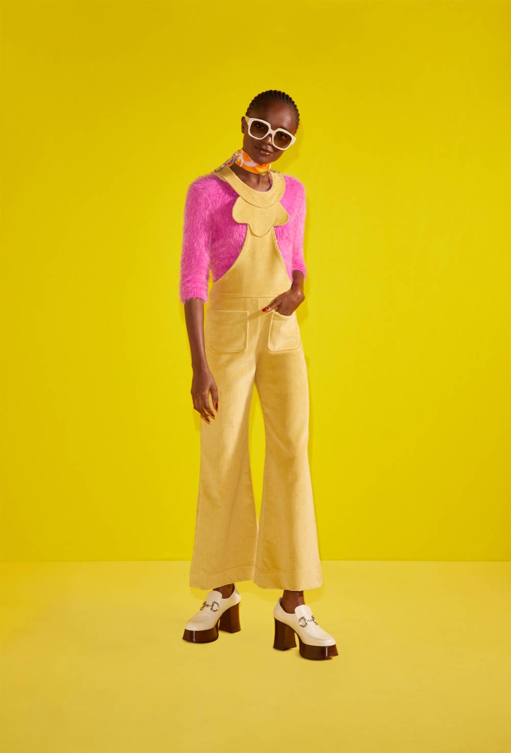 70s corduroy jumpsuit in yellow by La Veste image #1