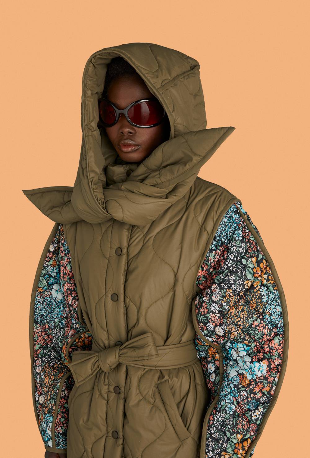 Cervinia print quilted coat by Sea image #3